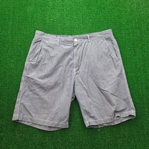 Johnnie-O West Coast Prep Shorts Mens 36 Blue Gray 100% Cotton Beach Casual